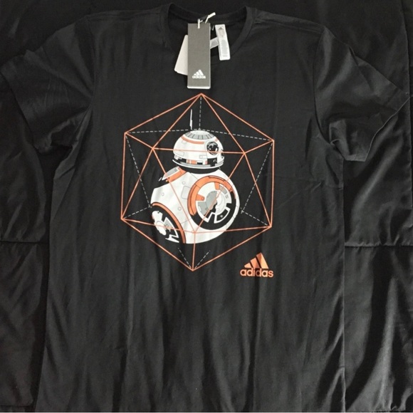 *Rare* Adidas BB-8 Men’s Medium T-shirt Black - Picture 1 of 3